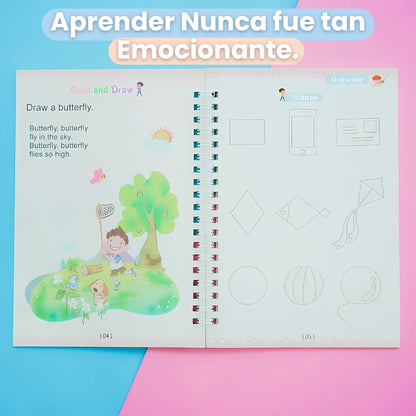 MagicBook® - Libro Mágico de Aprendizaje 📚 (1 Kit de 4 Libros)