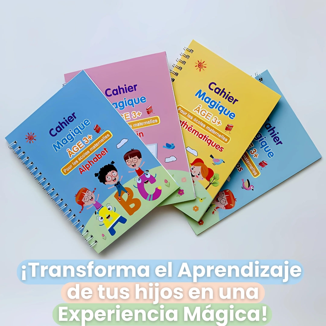 MagicBook® - Libro Mágico de Aprendizaje 📚 (1 Kit de 4 Libros)